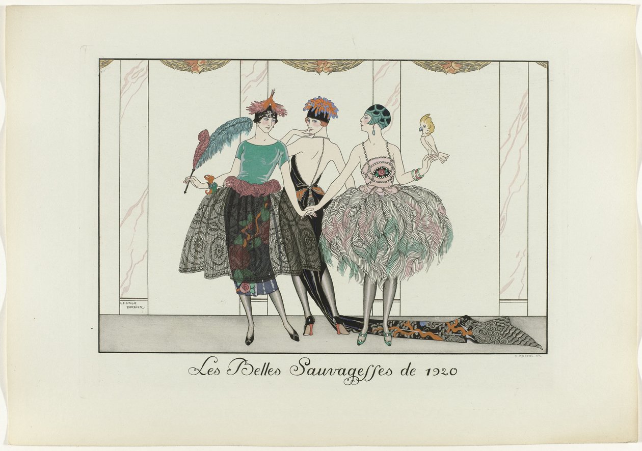 De mooie wilde vrouwen van 1920 door Henri Reidel