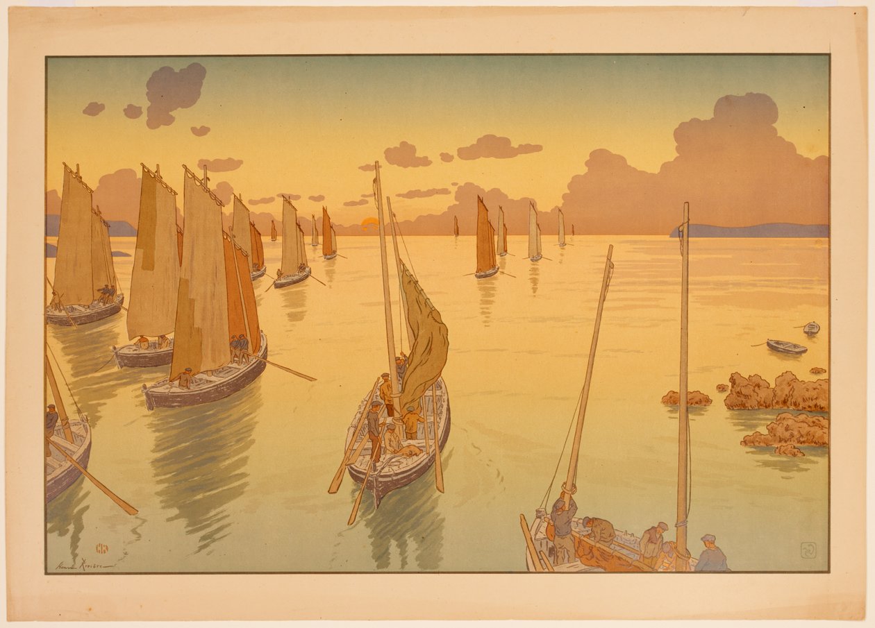 Aspecten van de natuur, nr. 11: Zonsondergang door Henri Rivière