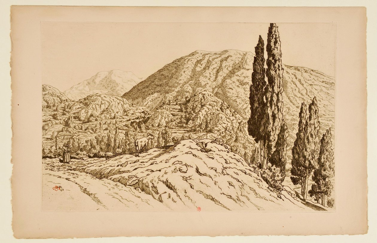[Ax-les-Thermes] door Henri Rivière