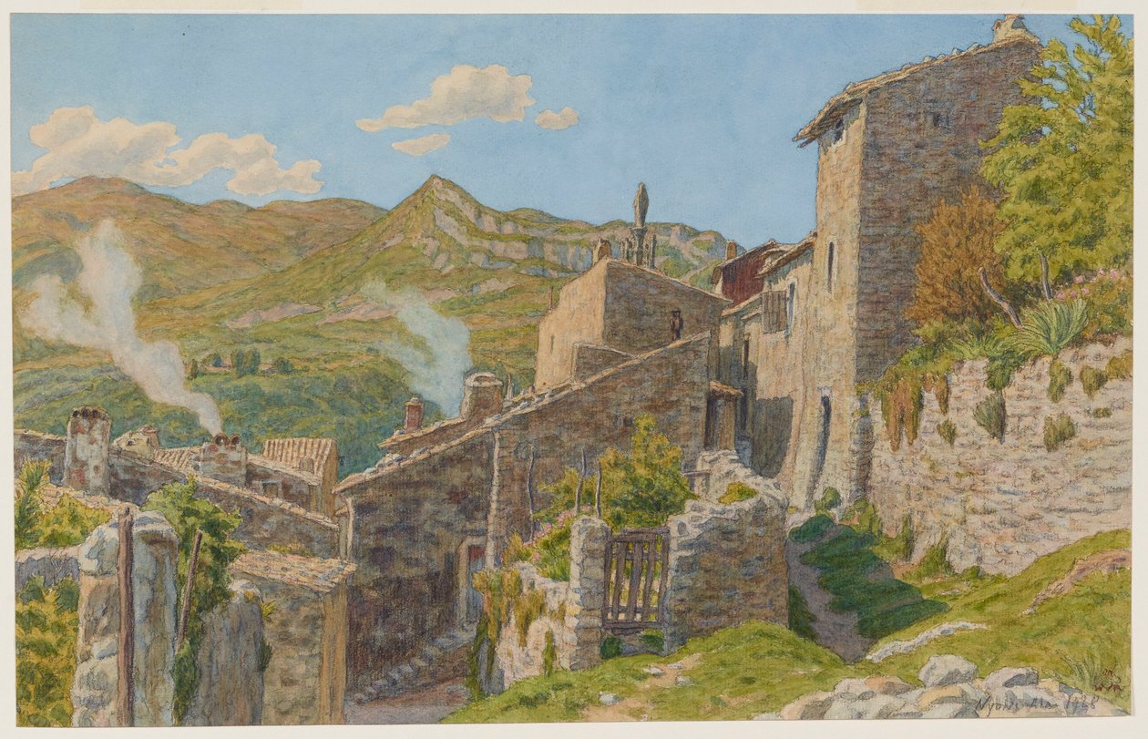 In de oude stad. Nyons door Henri Rivière