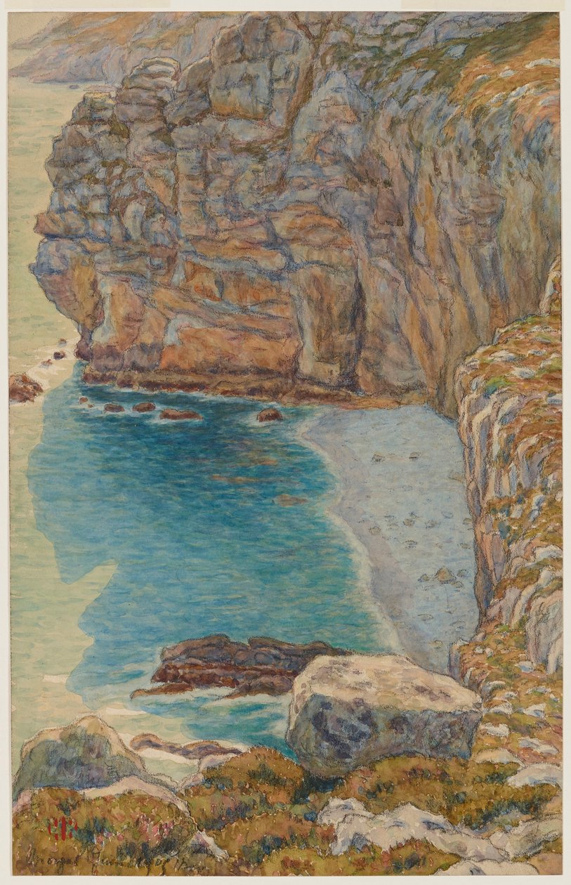 De kliffen van Port Haor. Morgat door Henri Rivière