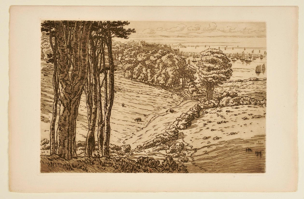 De haven van Douarnenez door Henri Rivière