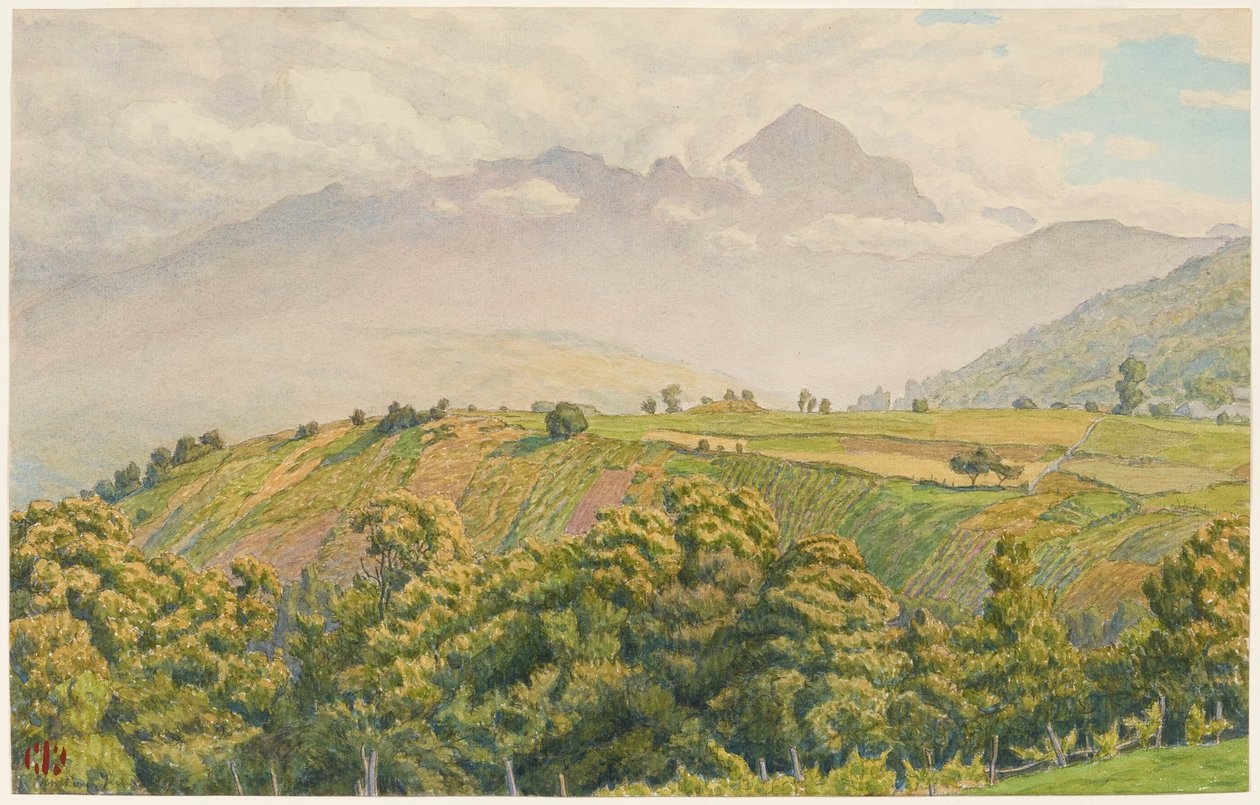 Nebliger Morgen auf dem Charvin door Henri Rivière