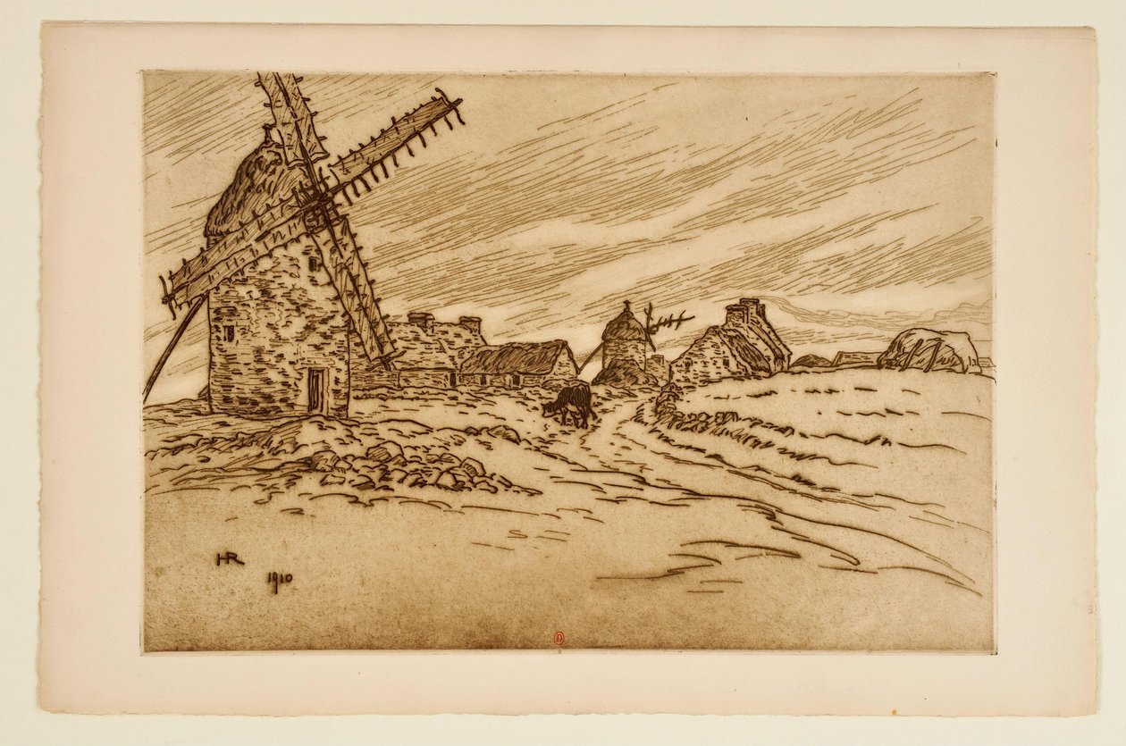 [Molens in La Palue] door Henri Rivière