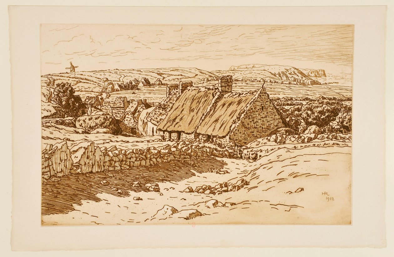 Landschap met molen door Henri Rivière
