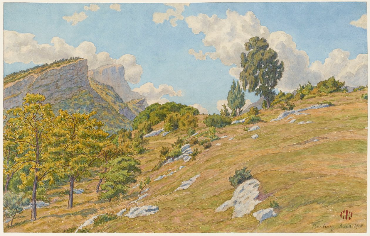 Plateaux de Barberaz door Henri Rivière