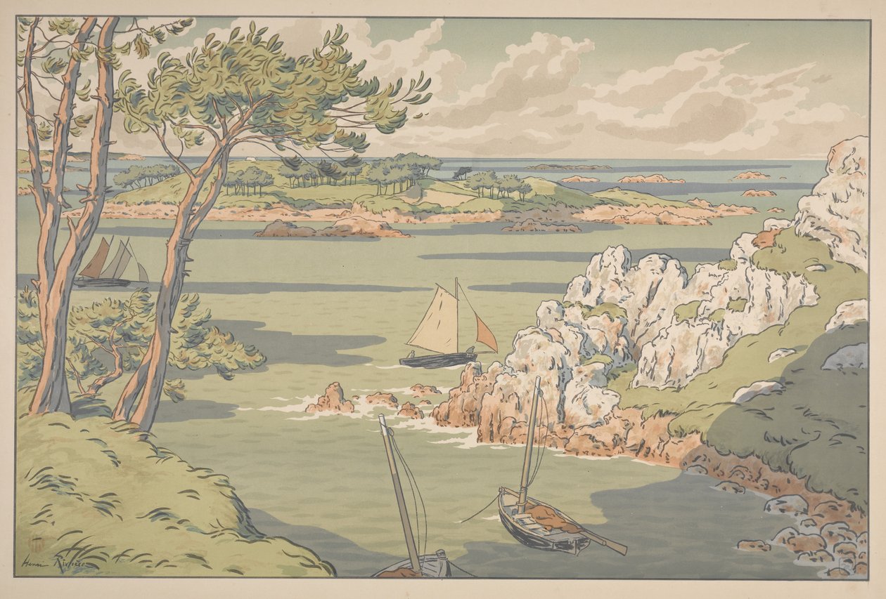 Aspecten van de natuur: Het eiland door Henri Rivière