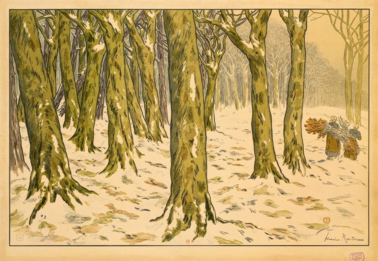 Le Bois. L’hiver door Henri Rivière