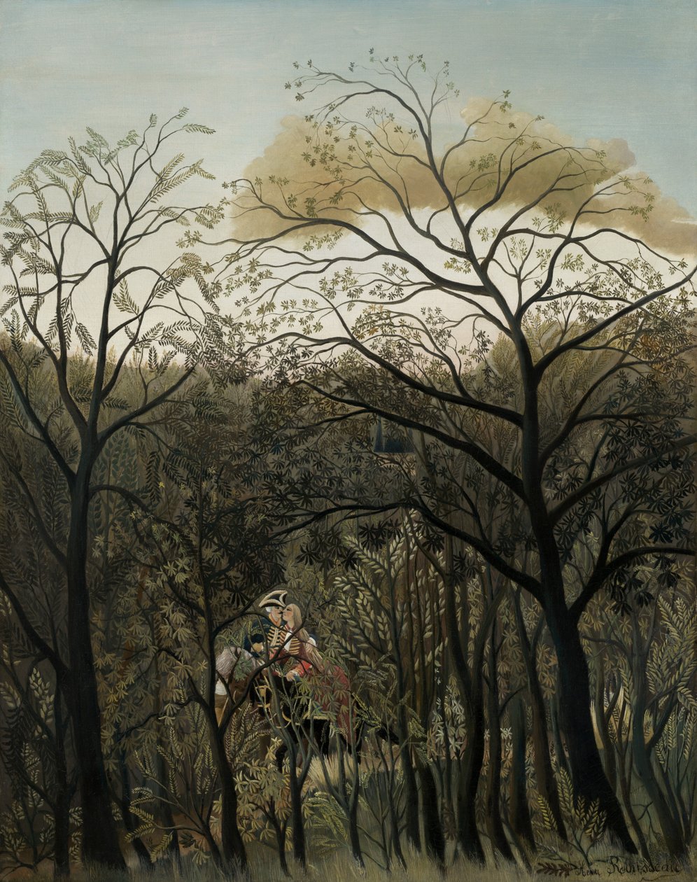 Ontmoeting in het Bos door Henri Rousseau