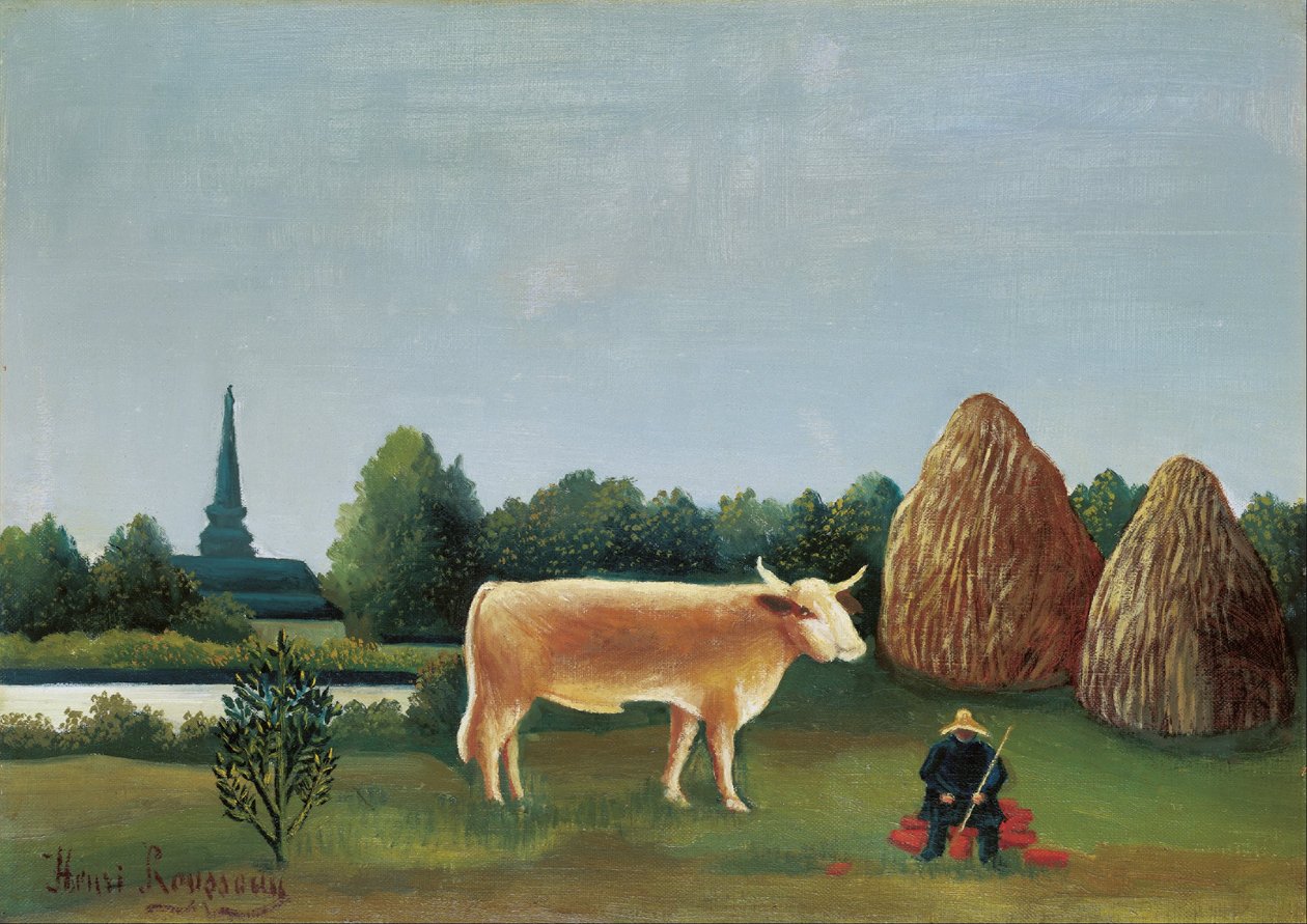 Scène in Bagneux aan de rand van Parijs door Henri Rousseau