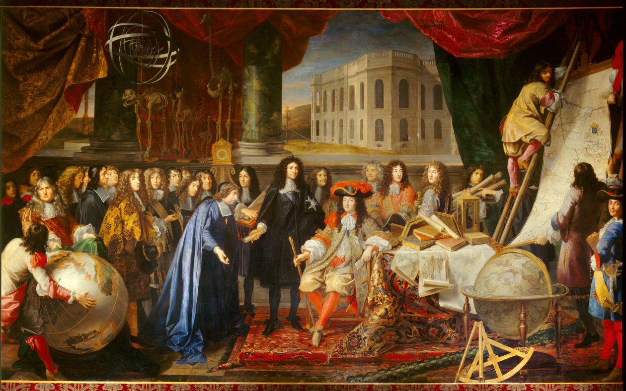 Colbert Presenteert de Leden van de Koninklijke Academie van Wetenschappen aan Lodewijk XIV in 1667 door Henri Testelin