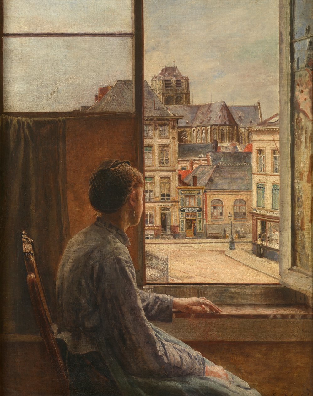 Teniersplaats in Antwerpen door Henri de Braekeleer
