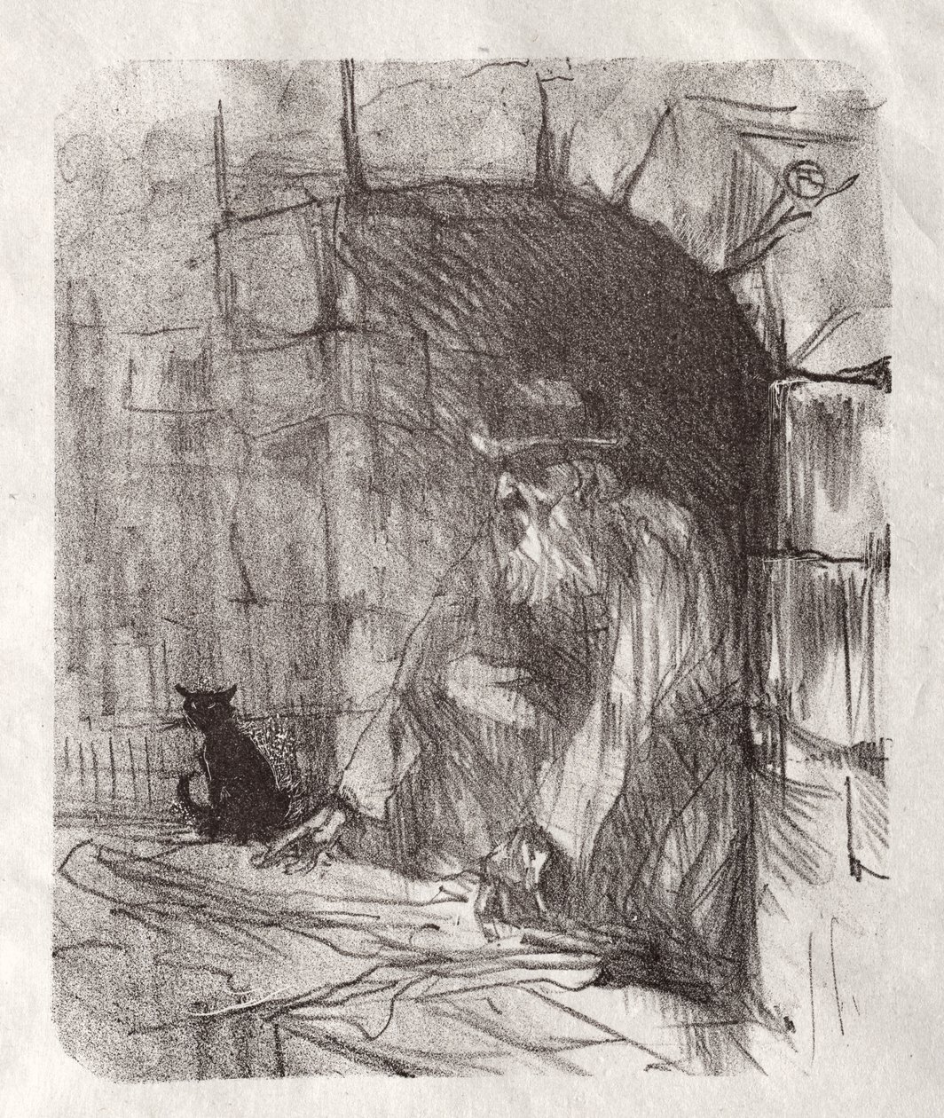 Aan de voet van de Sinaï: Een Achterkamer in Krakau door Henri de Toulouse-Lautrec