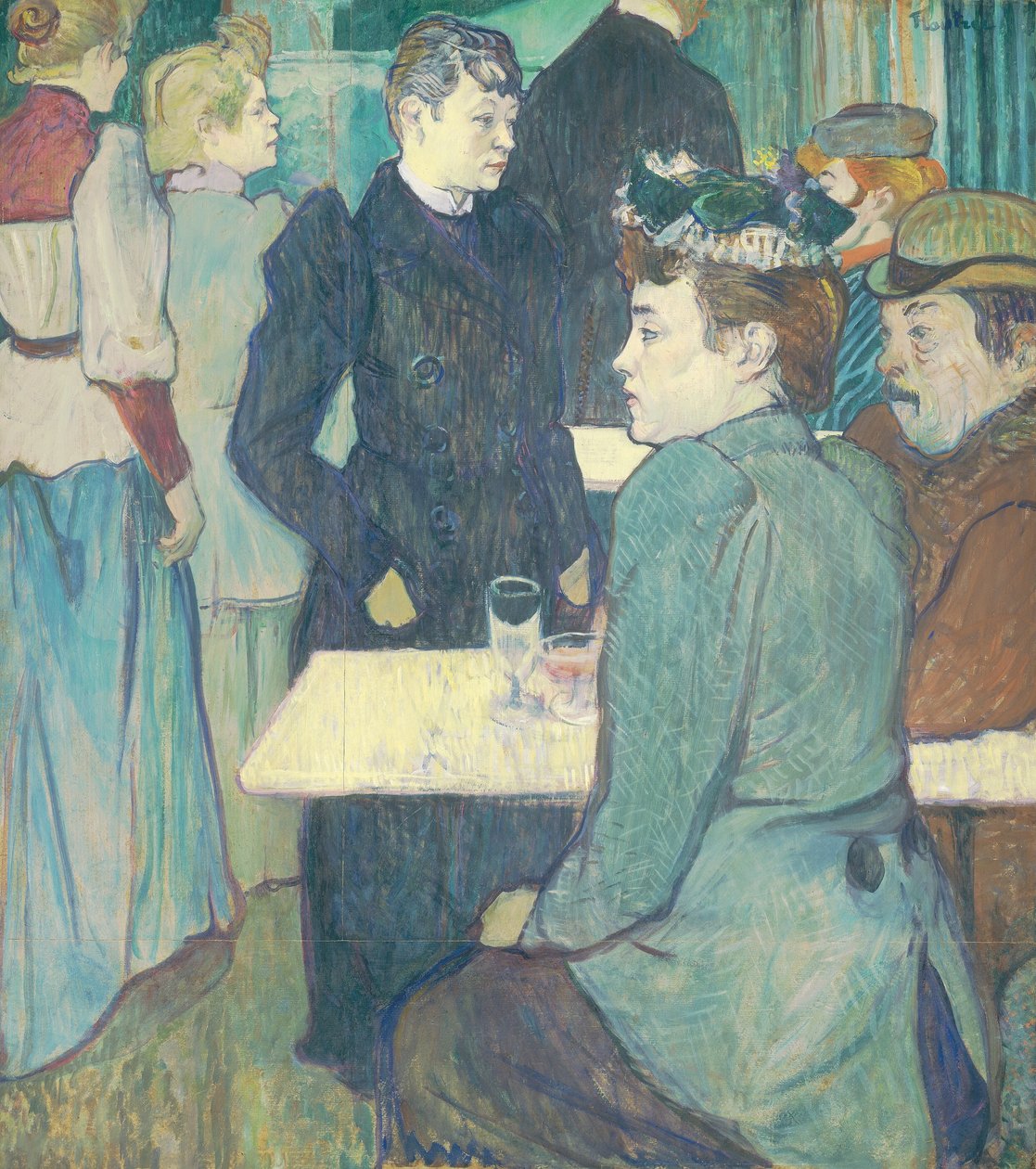 Een Hoek van de Moulin de la Galette door Henri de Toulouse-Lautrec