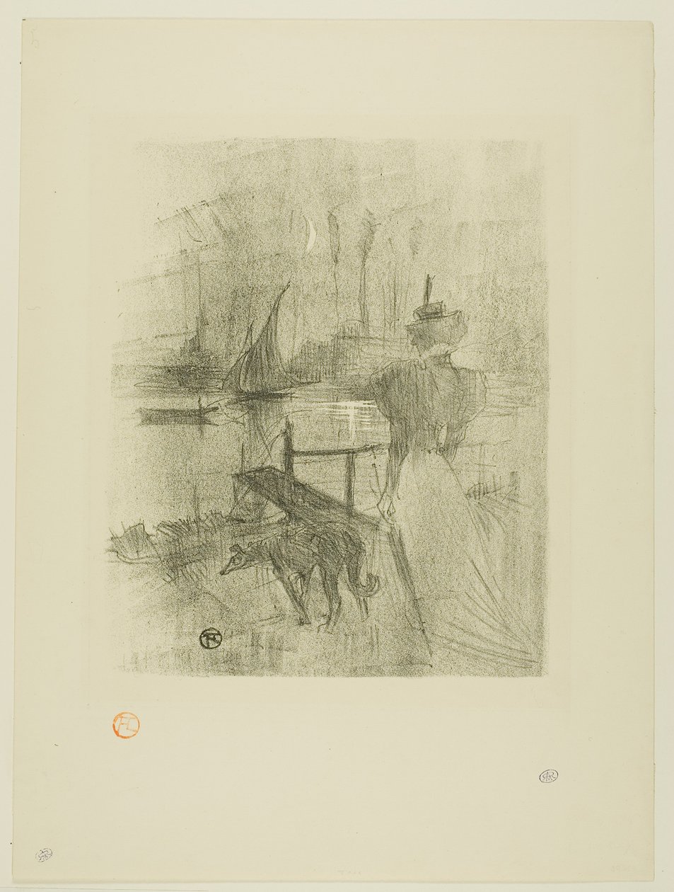 Afscheid door Henri de Toulouse-Lautrec