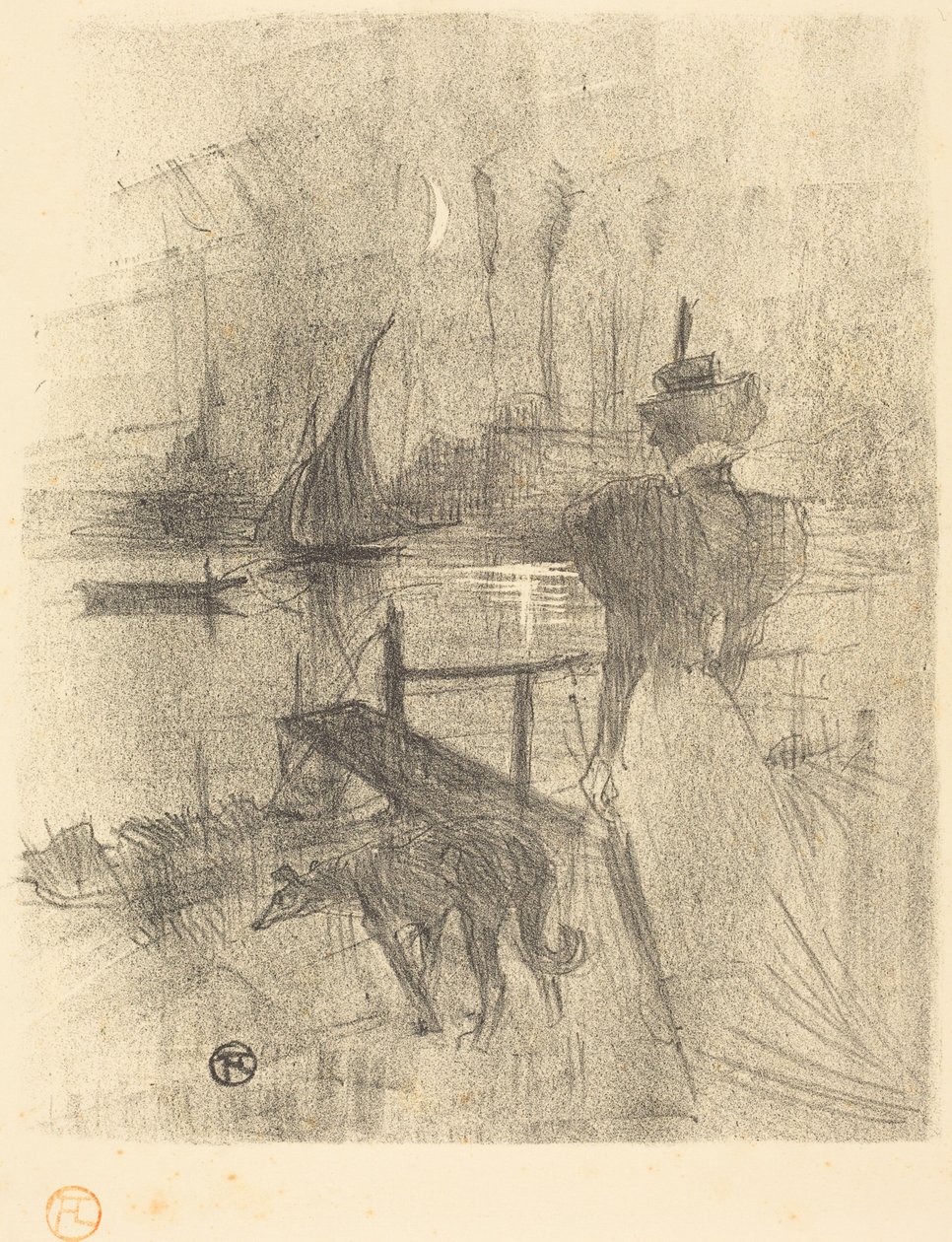 Vaarwel door Henri de Toulouse-Lautrec