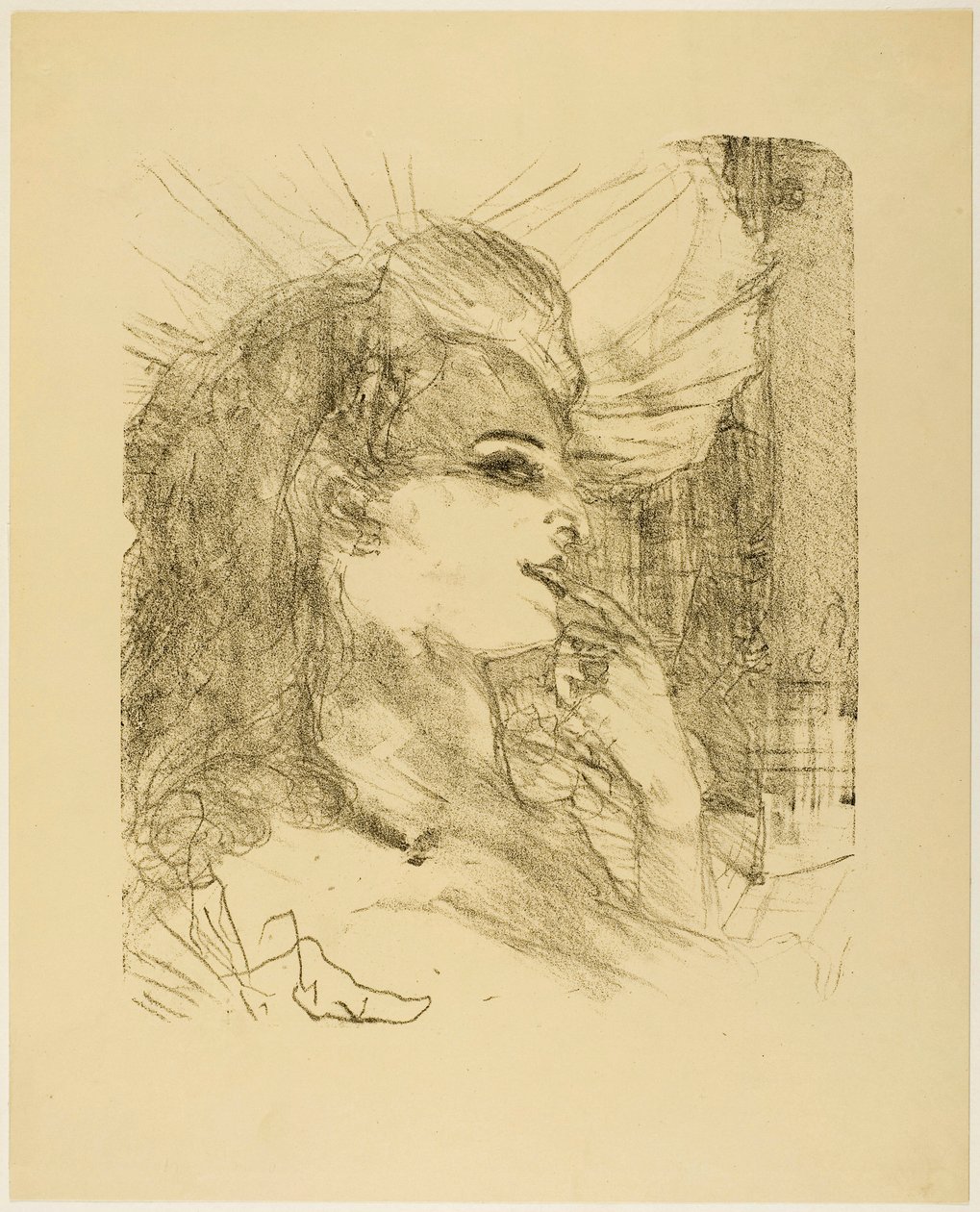 Anna Held, uit Treize Lithographies door Henri de Toulouse-Lautrec