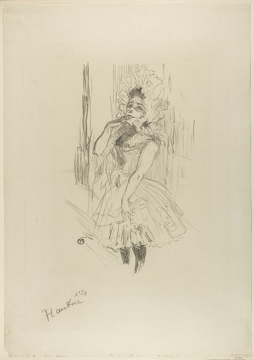 Anna Held, in Toutes ces Dames au Théâtre door Henri de Toulouse-Lautrec