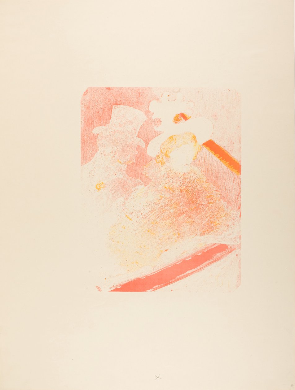 Op het concert door Henri de Toulouse-Lautrec