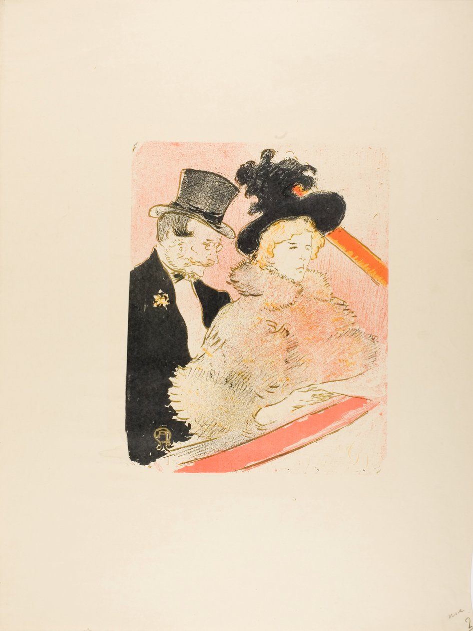 Bij het concert door Henri de Toulouse-Lautrec