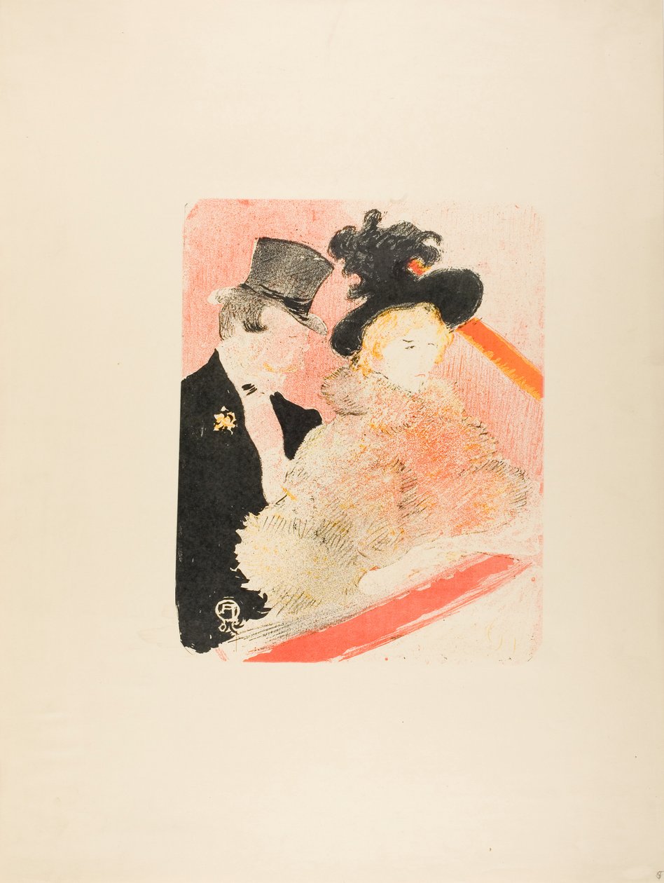 Op het Concert door Henri de Toulouse-Lautrec