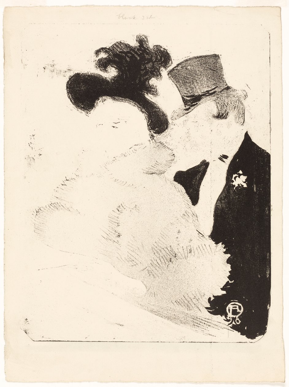 Op het Concert door Henri de Toulouse-Lautrec
