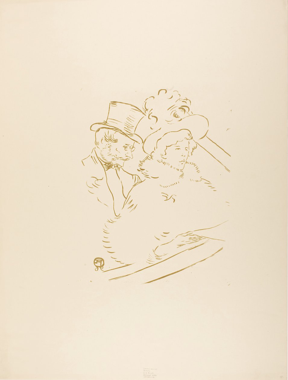 Bij het concert door Henri de Toulouse-Lautrec