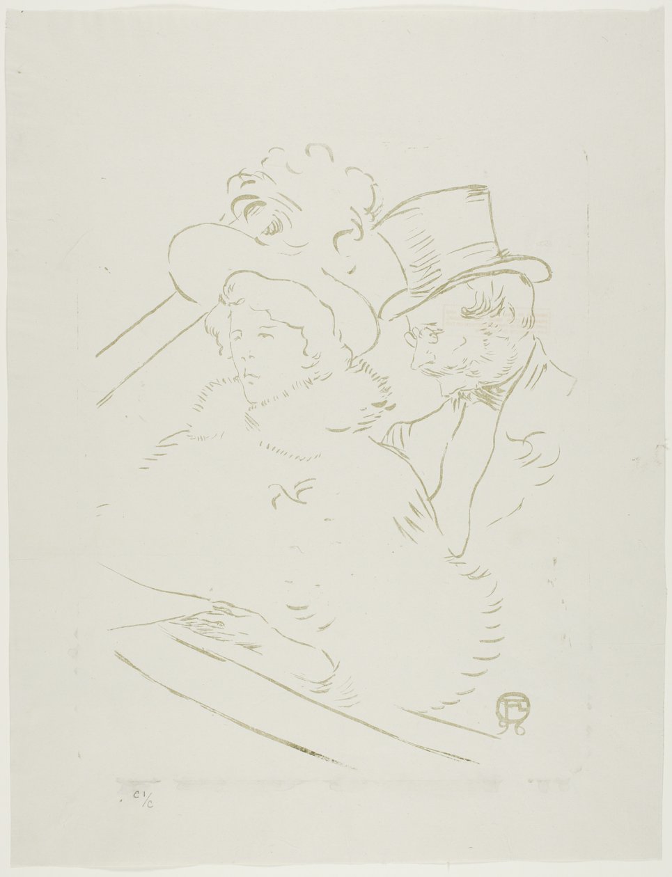 Bij het Concert door Henri de Toulouse-Lautrec