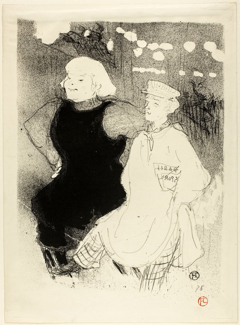 Bij de Moulin Rouge: de Frans-Russische Alliantie door Henri de Toulouse-Lautrec