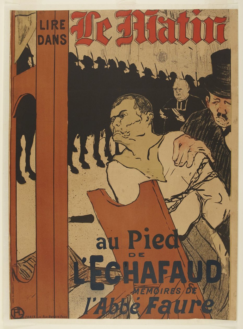 Am Fuße des Schafotts door Henri de Toulouse-Lautrec