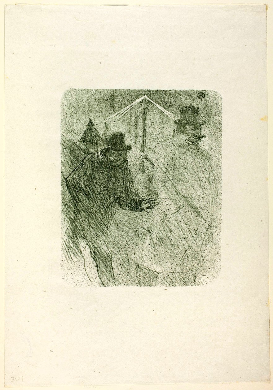 Baron Moïse Bedelend, uit Au Pied du Sinaï door Henri de Toulouse-Lautrec