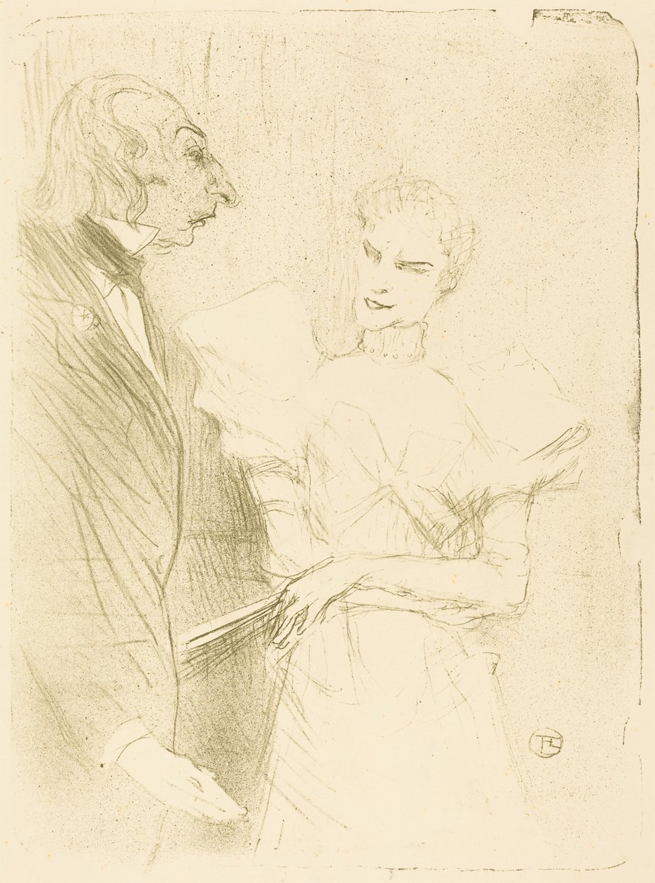 Brandès en Leloir in "Cabotins" door Henri de Toulouse-Lautrec