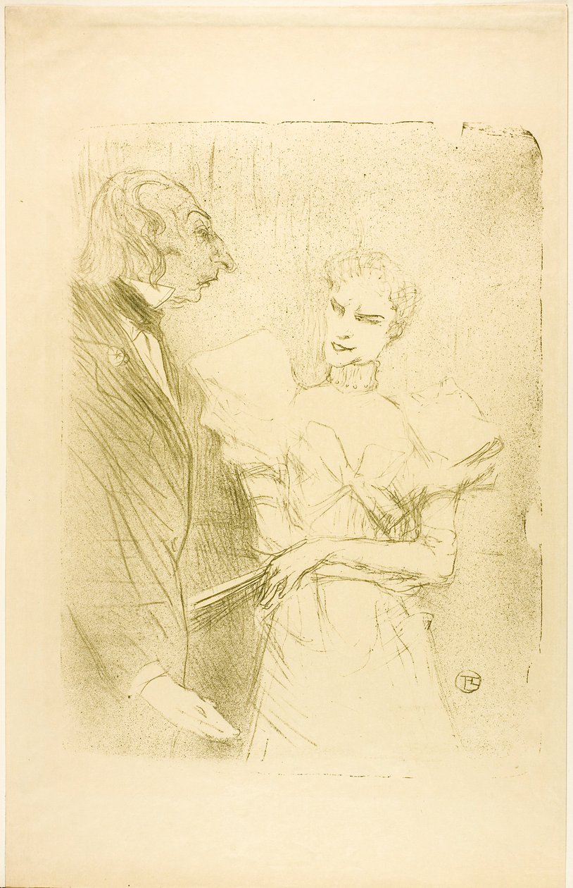 Brandès en Leloir, in Les Cabotins door Henri de Toulouse-Lautrec