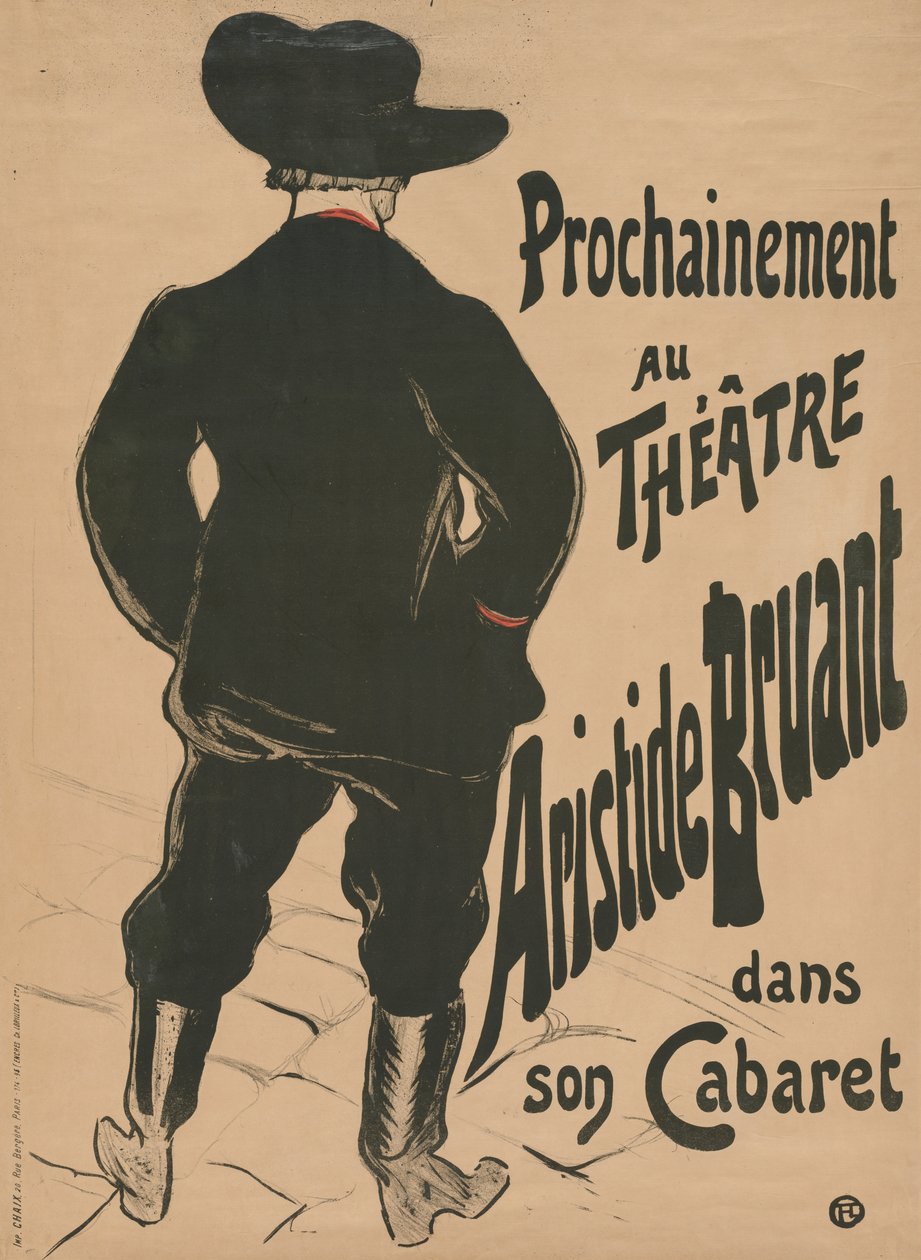 Bruant au Mirliton door Henri de Toulouse-Lautrec