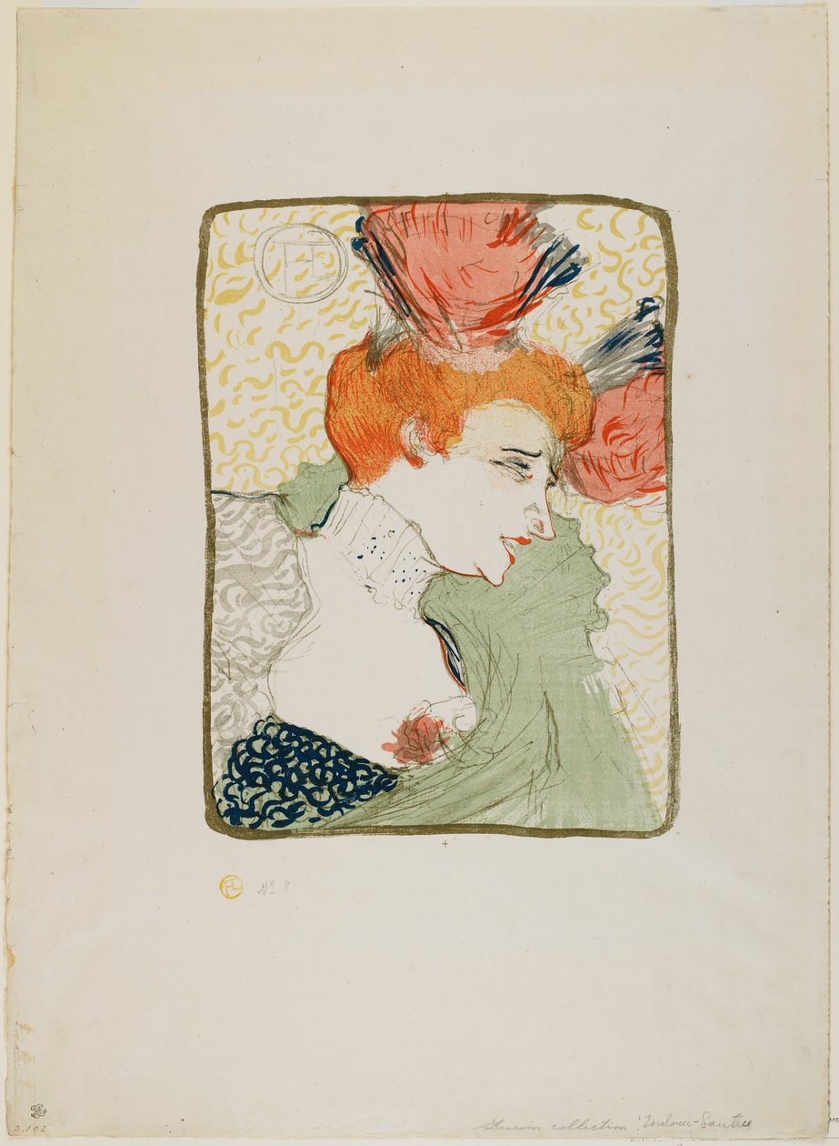 Buste van juffrouw Marcelle Lender door Henri de Toulouse-Lautrec