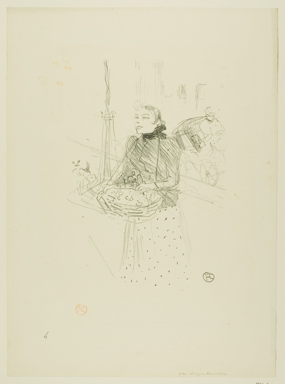 Koop mijn mooie viooltjes, uit Mélodies de Désiré Dihau door Henri de Toulouse-Lautrec