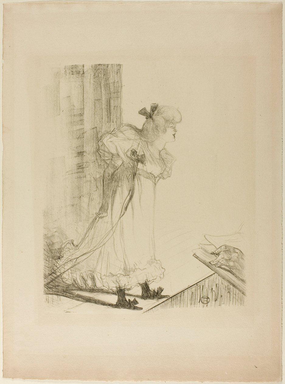 Cabaretzanger door Henri de Toulouse-Lautrec