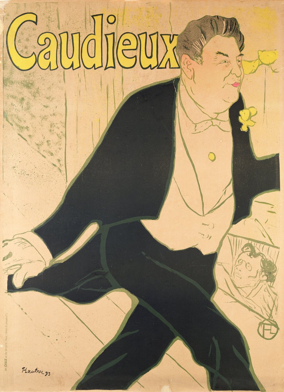 Caudieux door Henri de Toulouse Lautrec