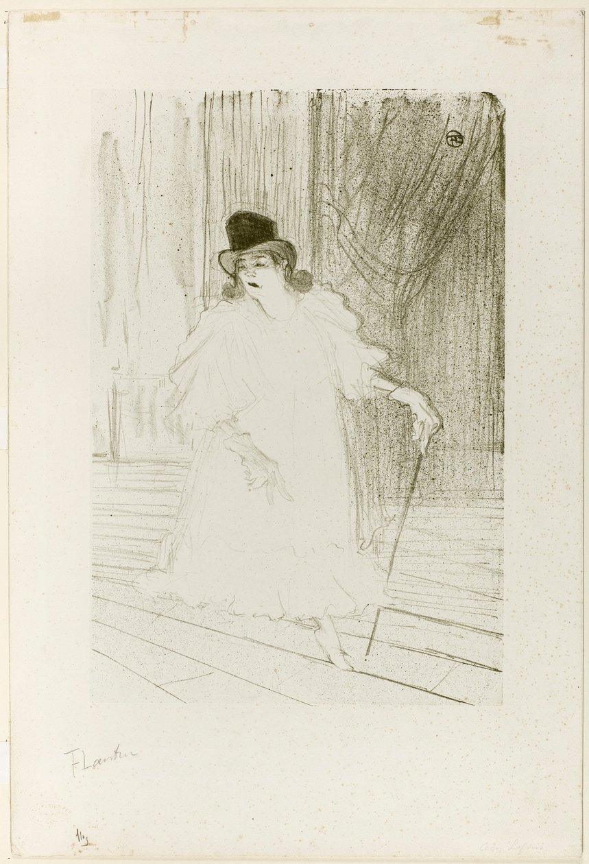 Cecy Loftus door Henri de Toulouse-Lautrec