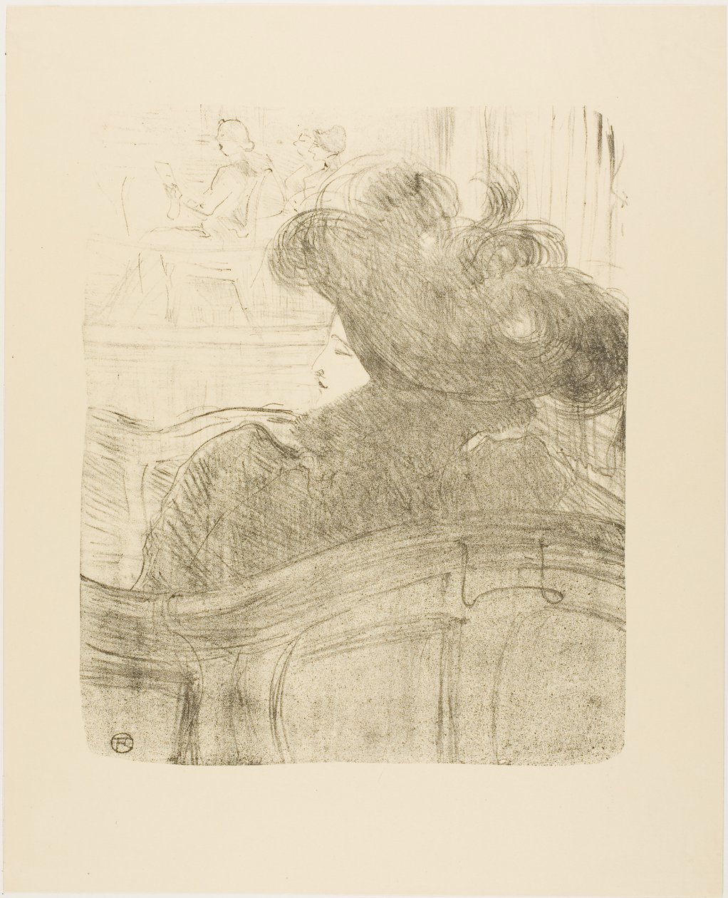 Cléo de Mérode, uit Treize Lithographies door Henri de Toulouse-Lautrec