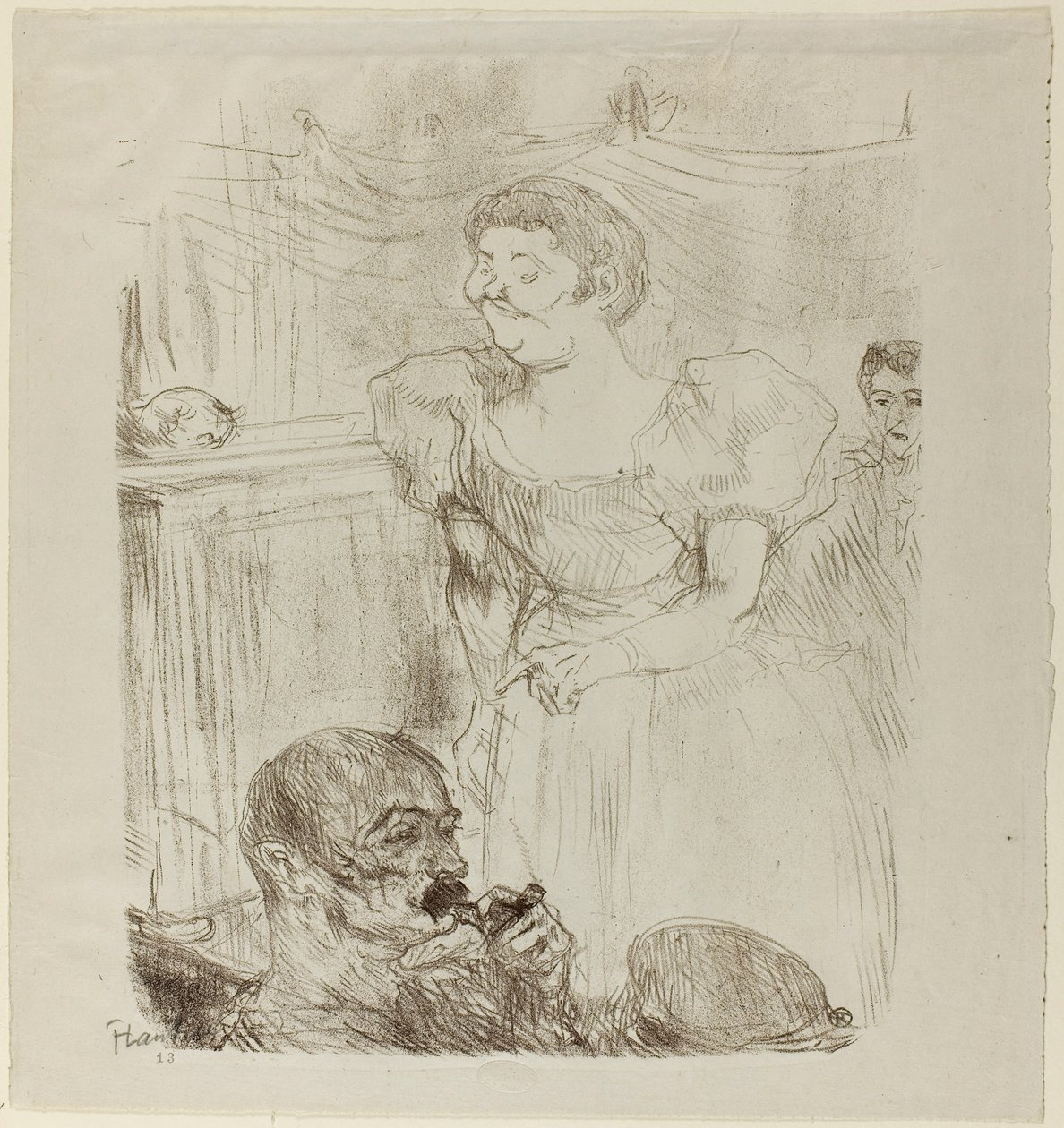 Di ti Fellow, Engelse Zanger in een Café-Concert door Henri de Toulouse-Lautrec
