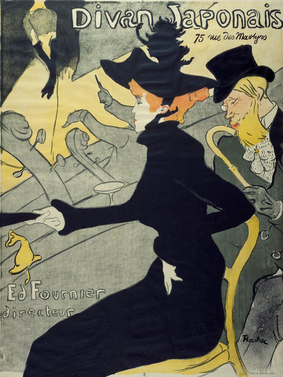 Divan Japonais door Henri de Toulouse-Lautrec