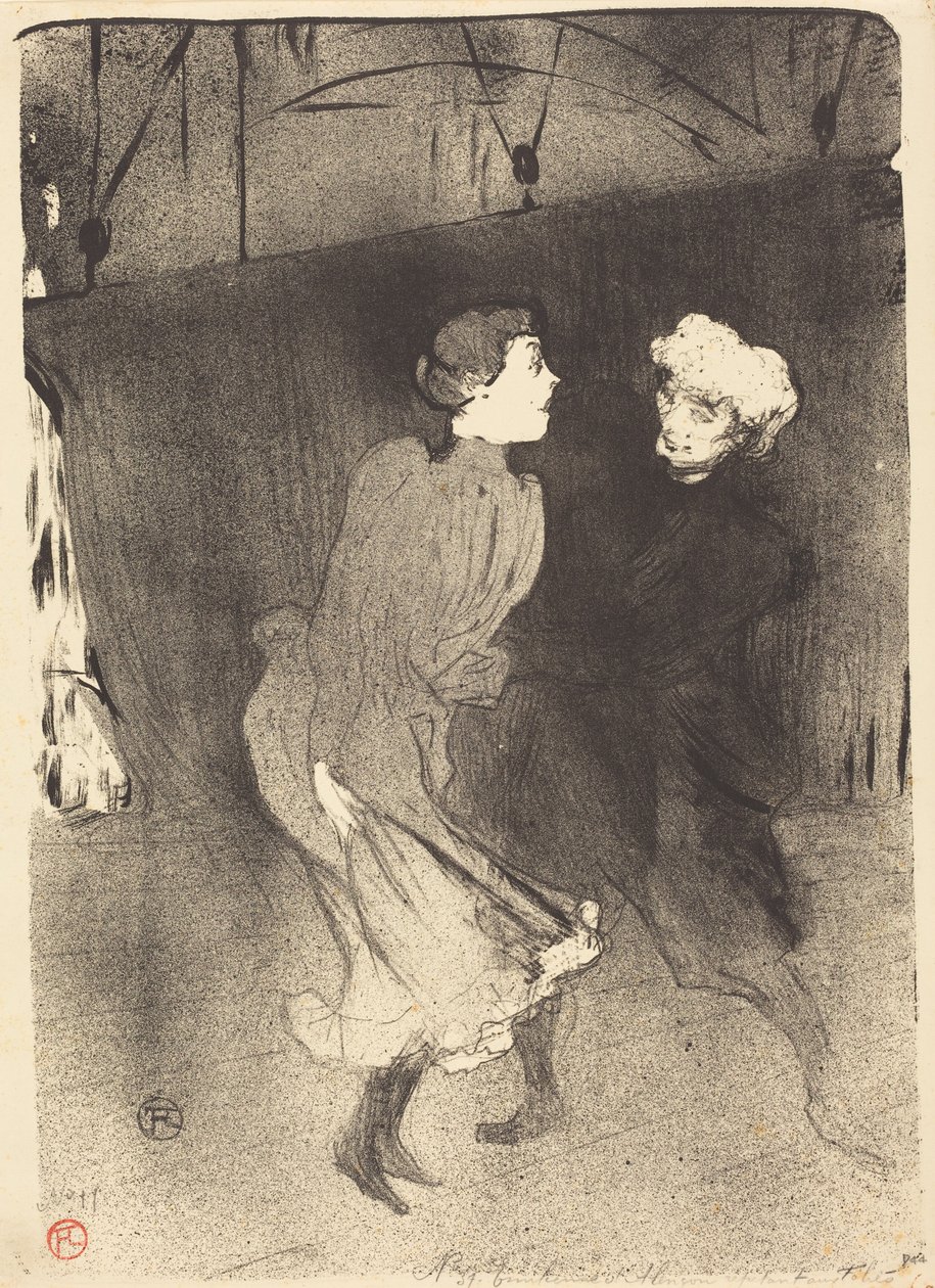Generale repetitie in de Folies-Bergère door Henri de Toulouse-Lautrec