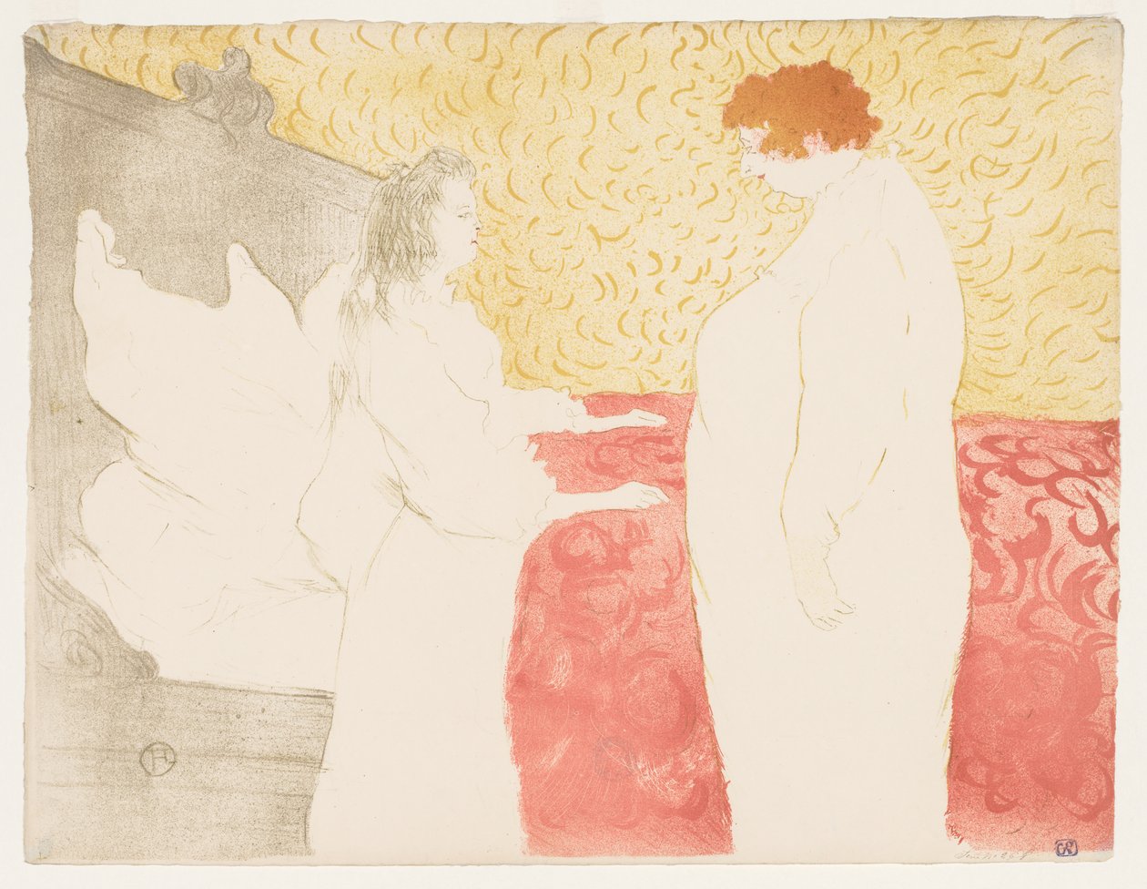 Elles: Vrouw in bed door Henri de Toulouse-Lautrec