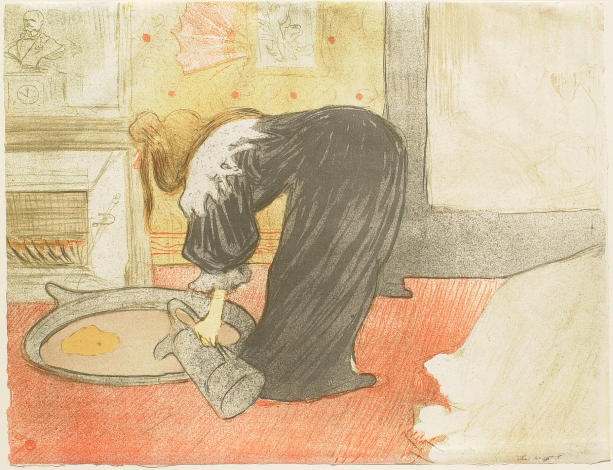 Zij: vrouw met teil door Henri de Toulouse-Lautrec