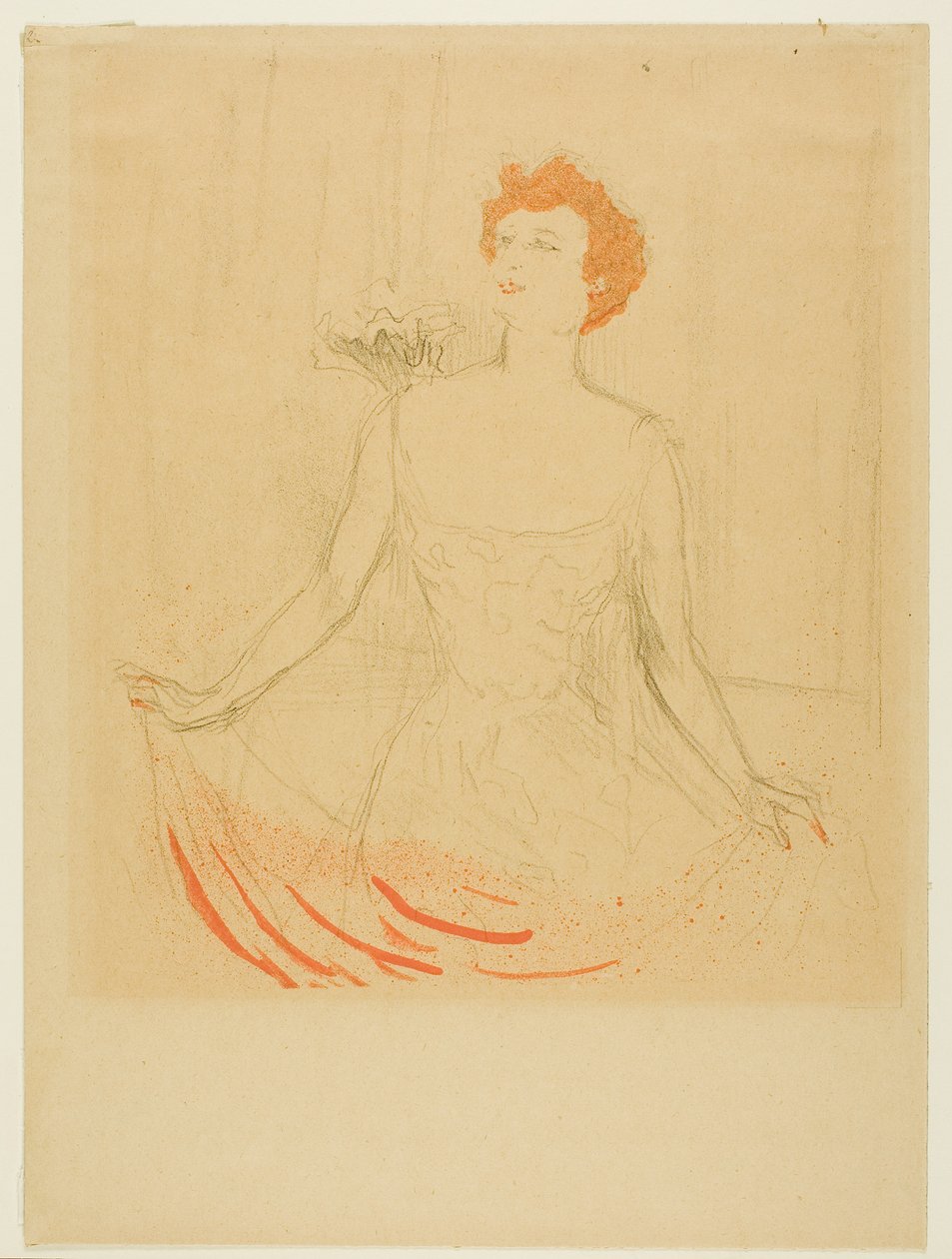 Emma Calvé door Henri de Toulouse-Lautrec