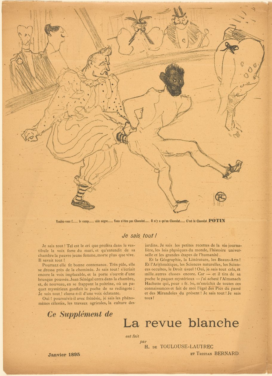 Footit und Chocolat (Footit et Chocolat) [linkes Recto] door Henri de Toulouse-Lautrec