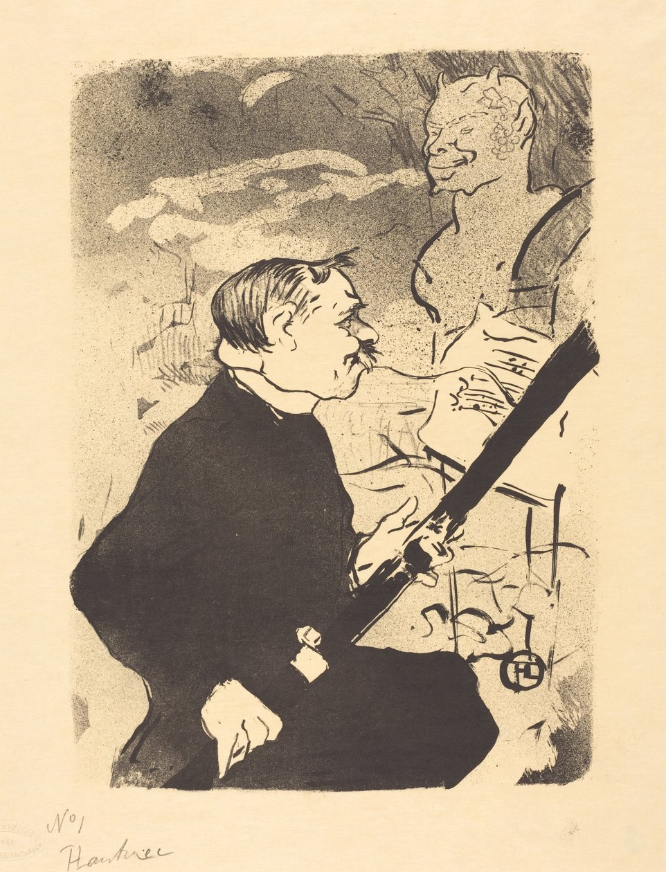 For You (Voor jou!...) door Henri de Toulouse-Lautrec