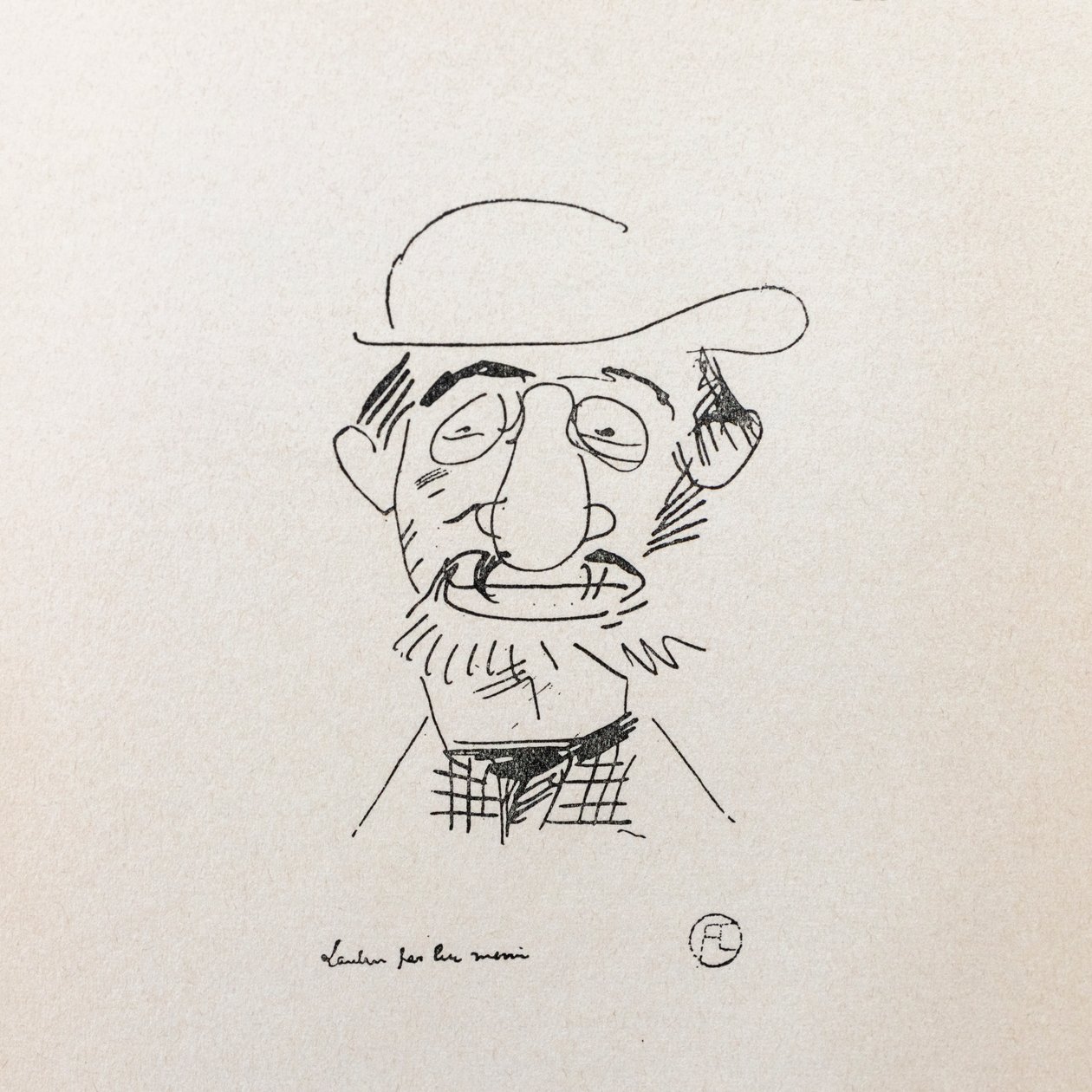 Henri Toulouse-Lautrec. Zelfportret. door Henri de Toulouse Lautrec