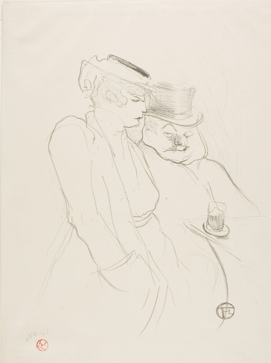 In hun veertiger jaren door Henri de Toulouse-Lautrec